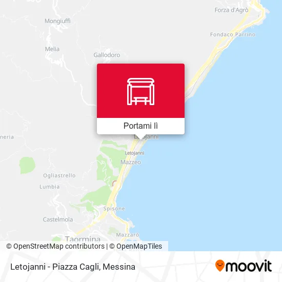 Mappa Letojanni - Piazza Cagli