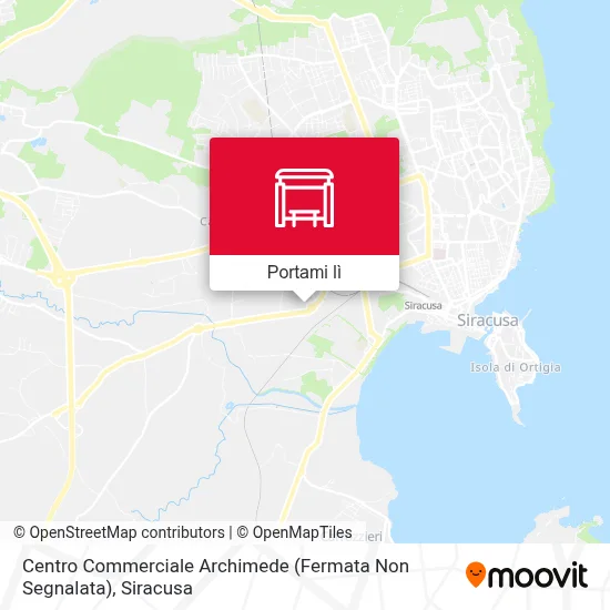 Mappa Centro Commerciale Archimede (Fermata Non Segnalata)