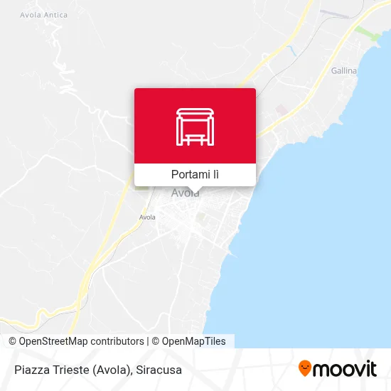 Mappa Piazza Trieste (Avola)