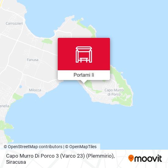 Mappa Capo Murro Di Porco 3 (Varco 23) (Plemmirio)