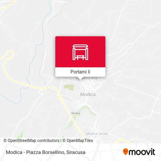Mappa Modica - Piazza Borsellino