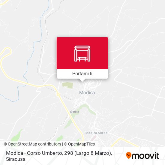 Mappa Modica - Corso Umberto, 298 (Largo 8 Marzo)