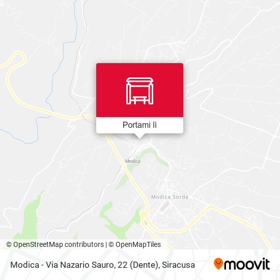 Mappa Modica - Via Nazario Sauro, 22 (Dente)