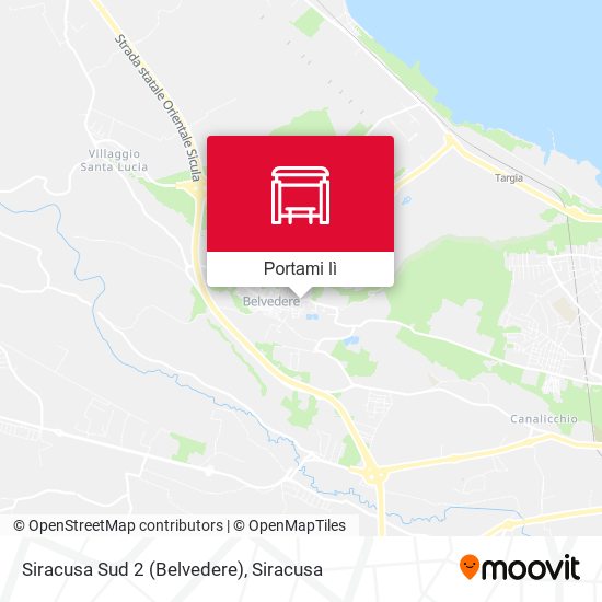 Mappa Siracusa Sud 2 (Belvedere)