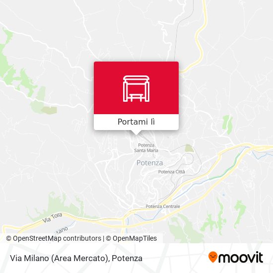 Mappa Via Milano (Area Mercato)