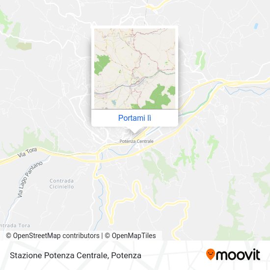 Mappa Stazione Potenza Centrale