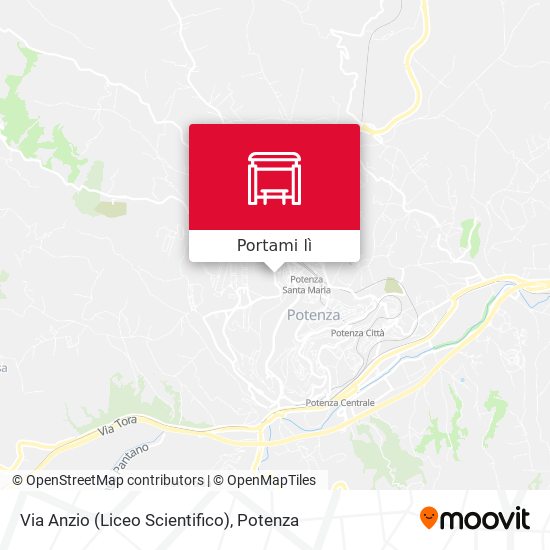 Mappa Via Anzio (Liceo Scientifico)