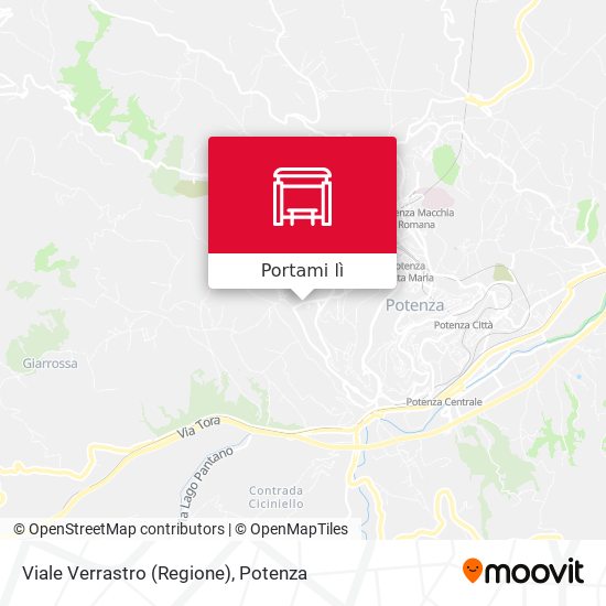 Mappa Viale Verrastro (Regione)