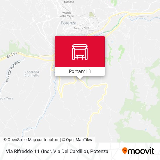 Mappa Via Rifreddo 11 (Incr. Via Del Cardillo)