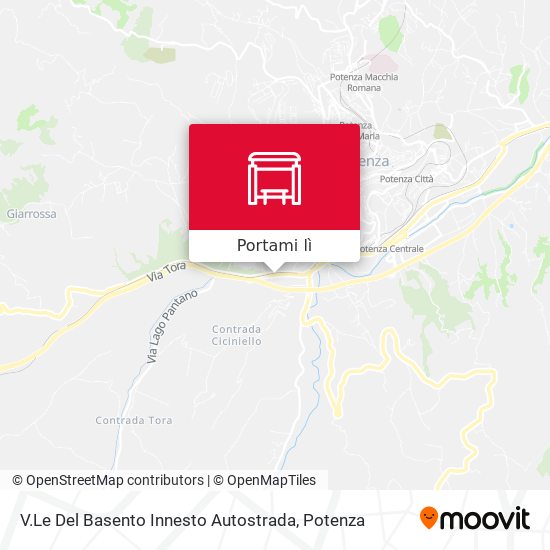 Mappa V.Le Del Basento Innesto Autostrada