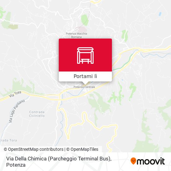Mappa Via Della Chimica (Parcheggio Terminal Bus)