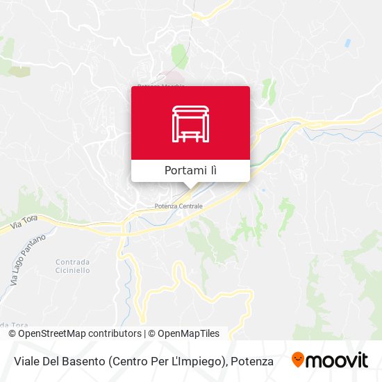Mappa Viale Del Basento (Centro Per L'Impiego)