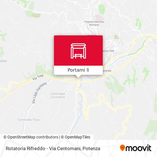 Mappa Rotatoria Rifreddo - Via Centomani
