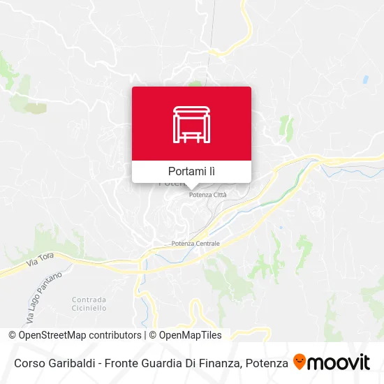 Mappa Corso Garibaldi - Fronte Guardia Di Finanza