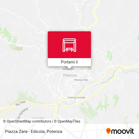 Mappa Piazza Zara - Edicola