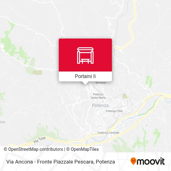 Mappa Via Ancona - Fronte Piazzale Pescara