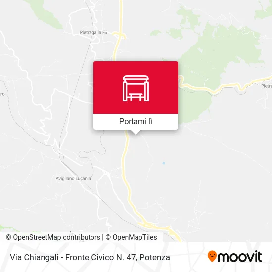 Mappa Via Chiangali - Fronte Civico N. 47