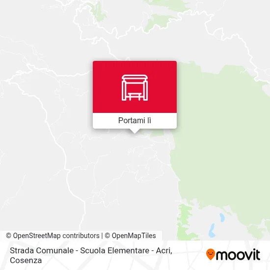 Mappa Strada Comunale - Scuola Elementare - Acri