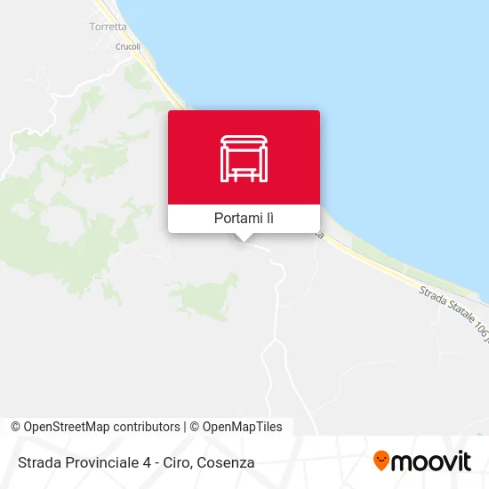 Mappa Strada Provinciale 4 - Ciro