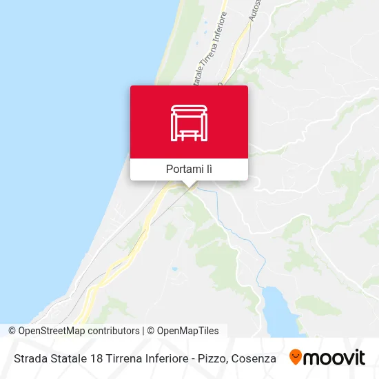 Mappa Strada Statale 18 Tirrena Inferiore - Pizzo