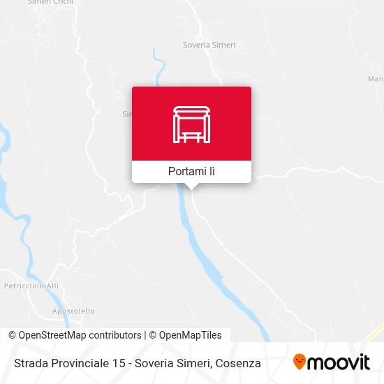 Mappa Strada Provinciale 15 - Soveria Simeri