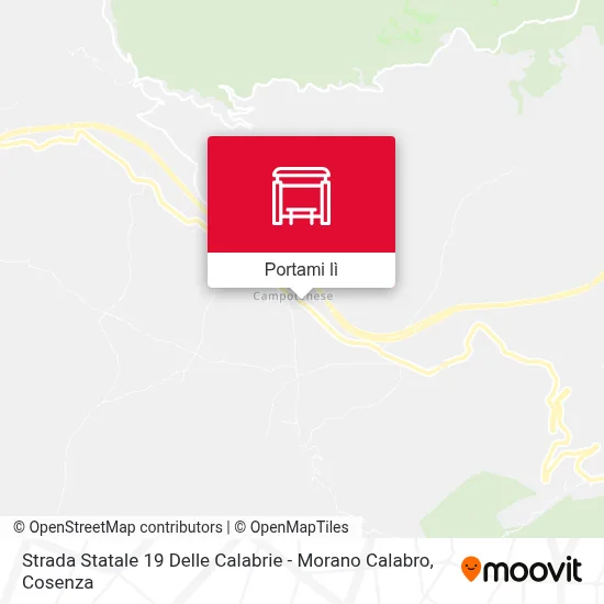 Mappa Strada Statale 19 Delle Calabrie - Morano Calabro