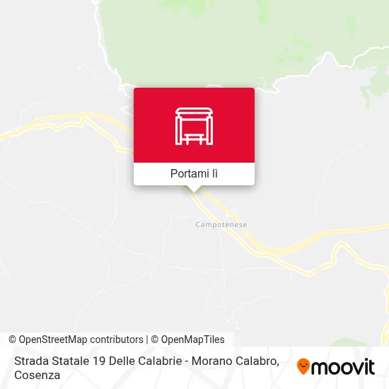 Mappa Strada Statale 19 Delle Calabrie - Morano Calabro