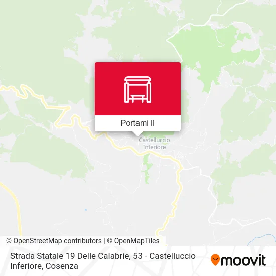 Mappa Strada Statale 19 Delle Calabrie, 53 - Castelluccio Inferiore