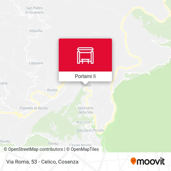 Mappa Via Roma, 53 - Celico