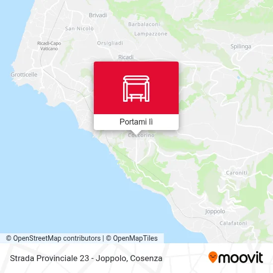 Mappa Strada Provinciale 23 - Joppolo