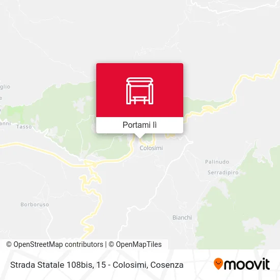 Mappa Strada Statale 108bis, 15 - Colosimi