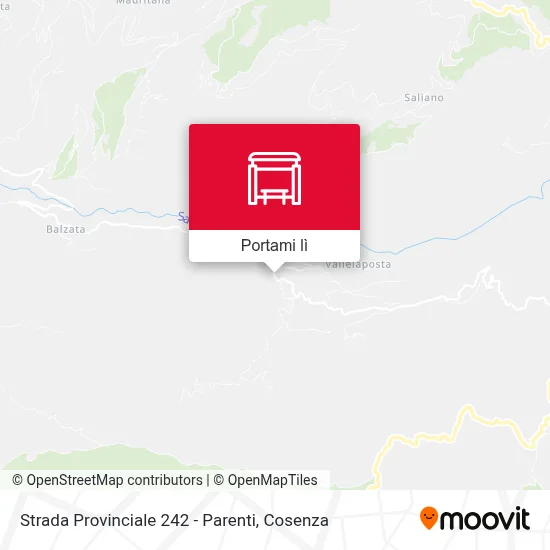 Mappa Strada Provinciale 242 - Parenti