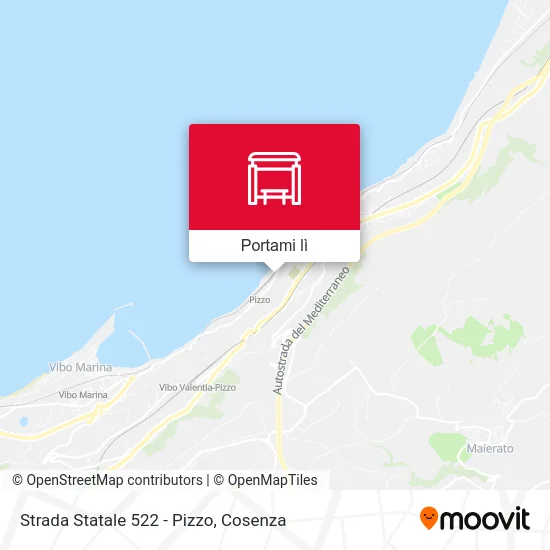 Mappa Strada Statale 522 - Pizzo