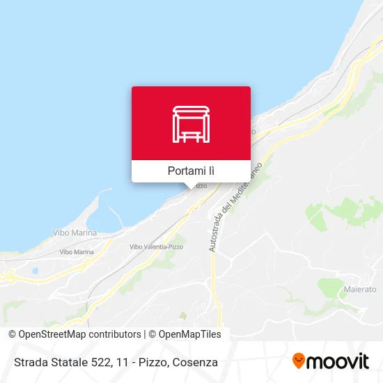 Mappa Strada Statale 522, 11 - Pizzo