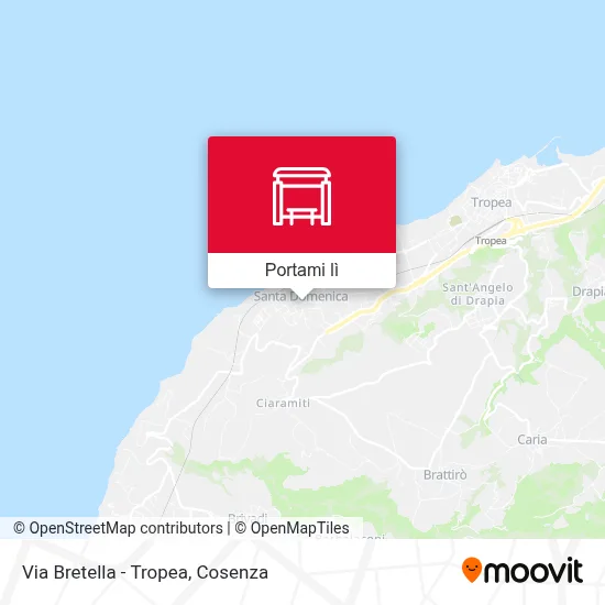 Mappa Via Bretella - Tropea
