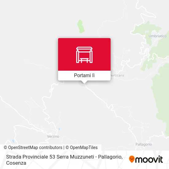 Mappa Strada Provinciale 53 Serra Muzzuneti - Pallagorio