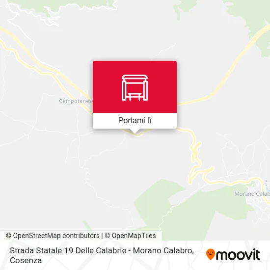 Mappa Strada Statale 19 Delle Calabrie - Morano Calabro