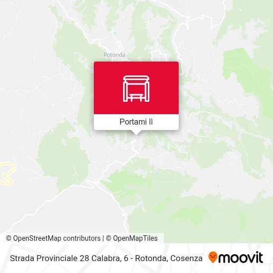 Mappa Strada Provinciale 28 Calabra, 6 - Rotonda