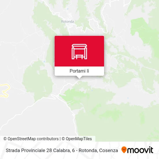 Mappa Strada Provinciale 28 Calabra, 6 - Rotonda