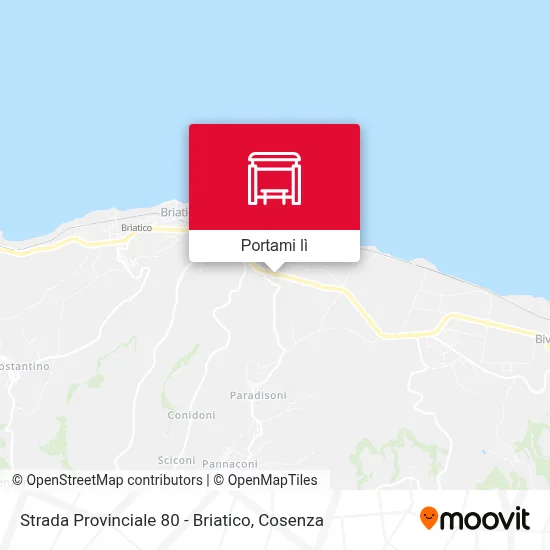 Mappa Strada Provinciale 80 - Briatico