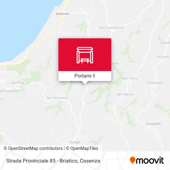 Mappa Strada Provinciale 85 - Briatico