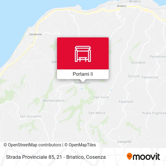 Mappa Strada Provinciale 85, 21 - Briatico
