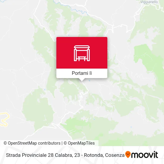 Mappa Strada Provinciale 28 Calabra, 23 - Rotonda