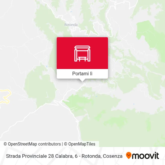 Mappa Strada Provinciale 28 Calabra, 6 - Rotonda