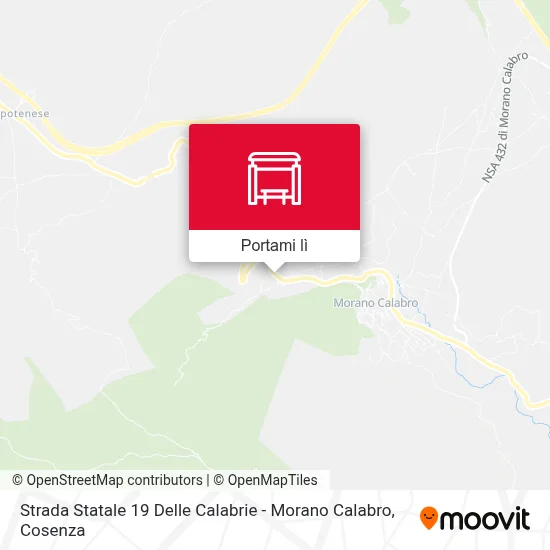 Mappa Strada Statale 19 Delle Calabrie - Morano Calabro