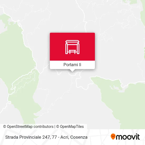 Mappa Strada Provinciale 247, 77 - Acri