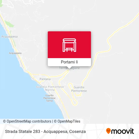 Mappa Strada Statale  283 - Acquappesa