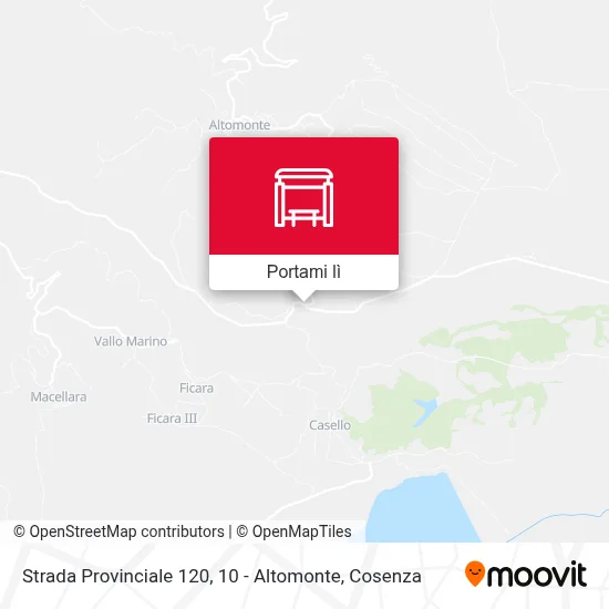 Mappa Strada Provinciale 120, 10 - Altomonte