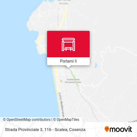 Mappa Strada Provinciale 3, 116 - Scalea