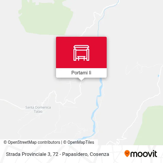 Mappa Strada Provinciale 3, 72 - Papasidero